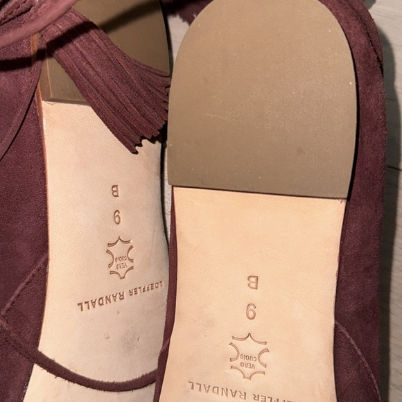 Burgundydy/wine size 9 Loeffler Randall flats worn once - Picture 5 of 5
